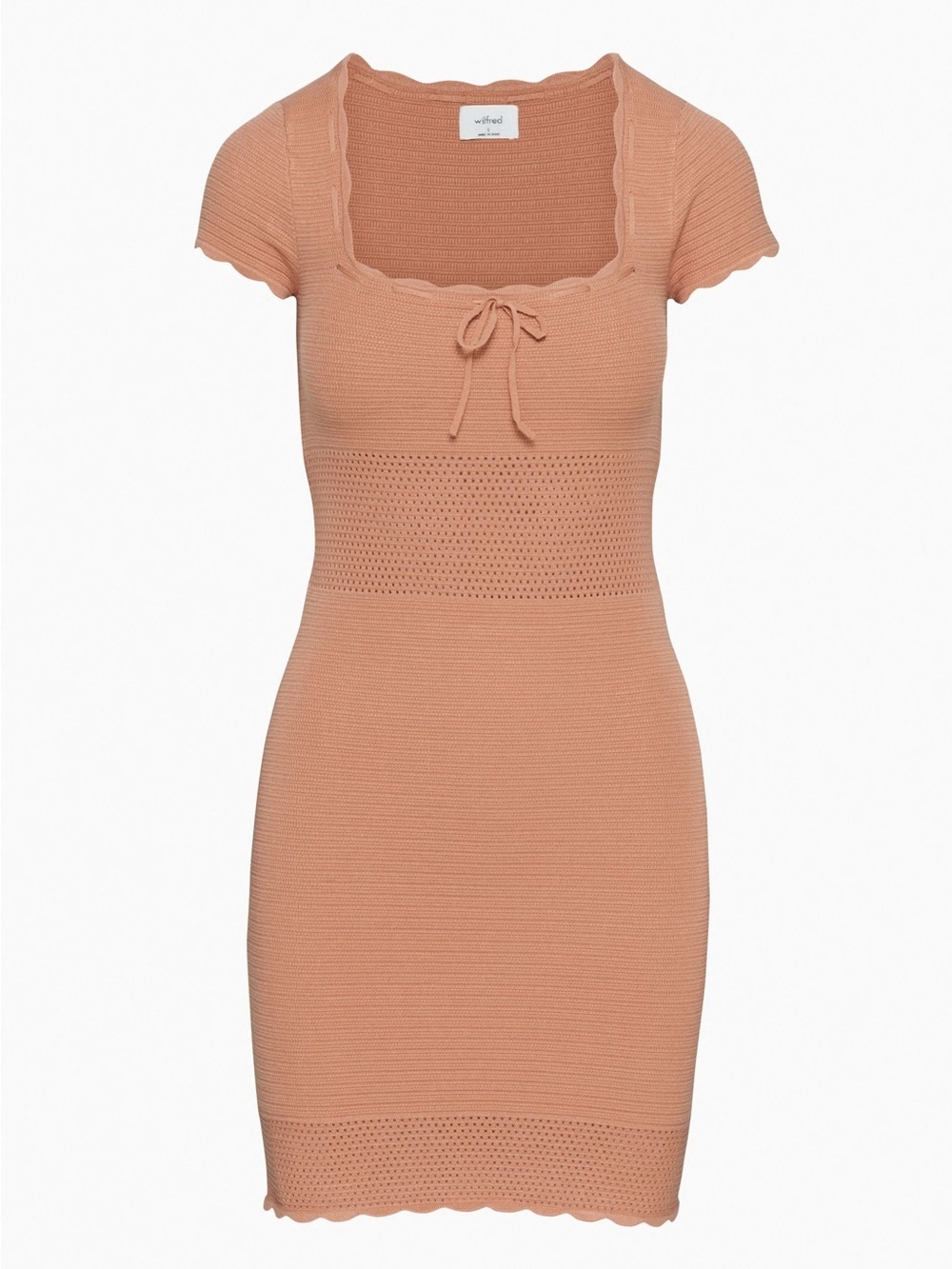 Aritzia Reception Dress in Terracotta